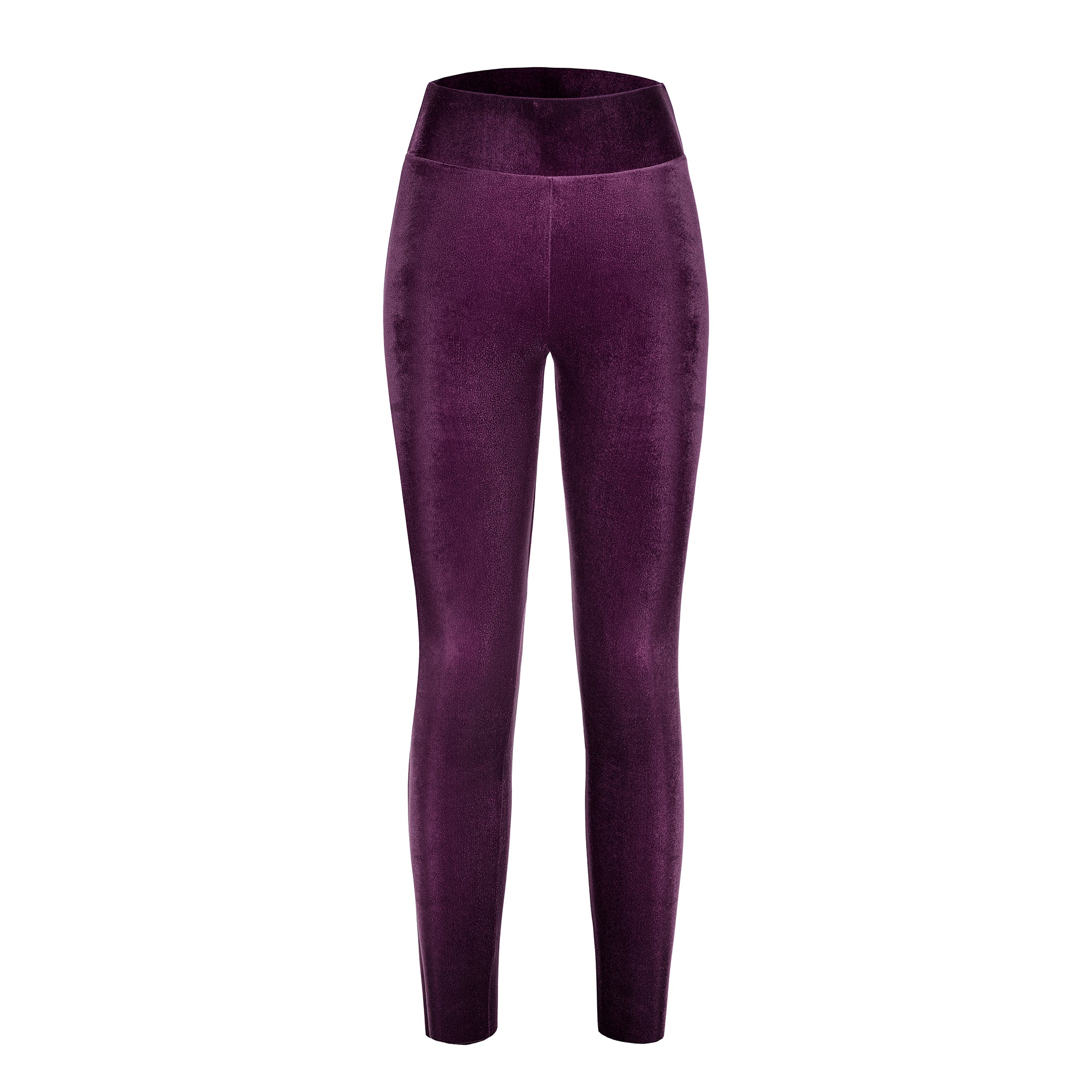 Wine Velvet Leggings
