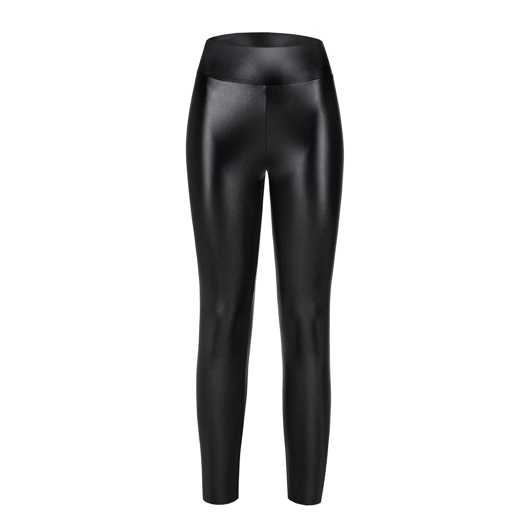 Black Leggings Leather effect